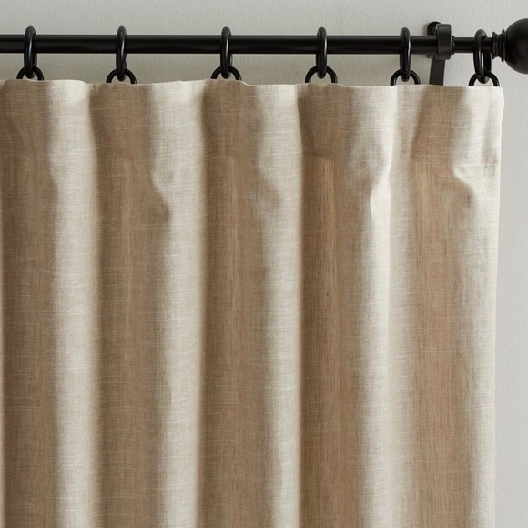 Pottery Barn Other - POTTERY BARN EMERY LINEN CURTAINS, ONE CURTAIN, OATMEAL. SIZE: 50 IN X 108 IN.